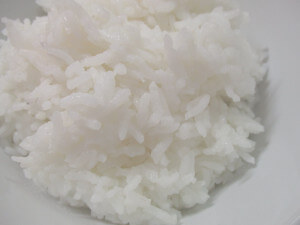 steamed rice